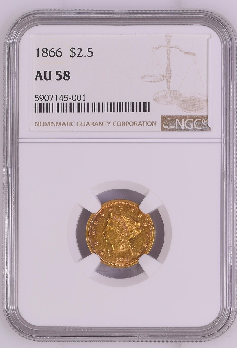 1866 $2.5 MS | Coin Explorer | NGC