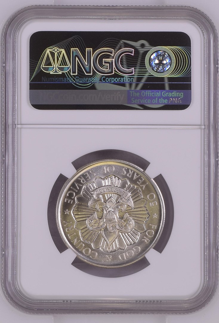 1960 SILVER BOY SCOUTS 50th ANNIV. SC50C MS | Coin Explorer | NGC