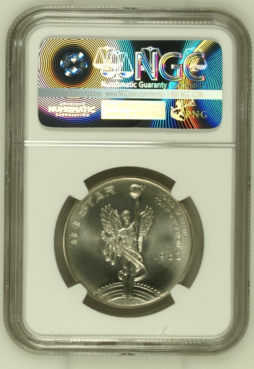 1962 SILVER PROJECT MERCURY - TELSTAR SC50C MS | Coin Explorer | NGC