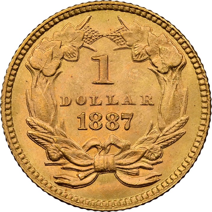 1887 G$1 MS | Coin Explorer | NGC
