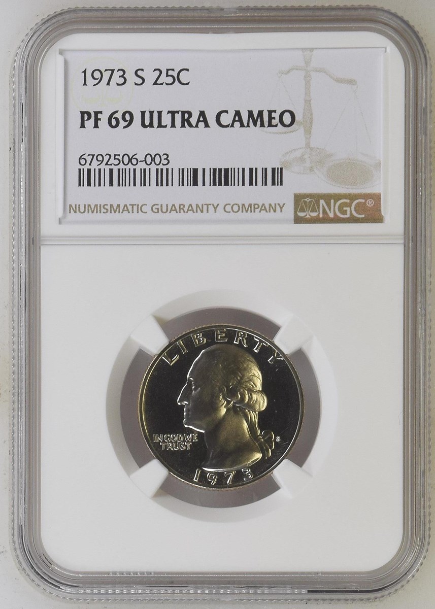 1973 S 25C PF | Coin Explorer | NGC