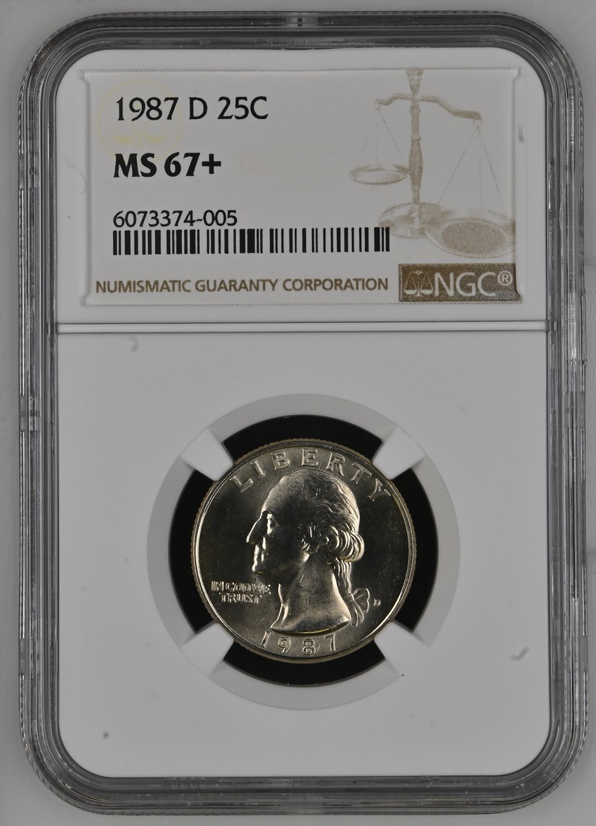 1987 D 25C MS | Coin Explorer | NGC