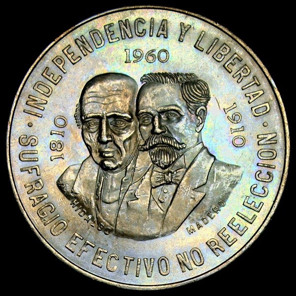 Mexico 10 Pesos, 1960 Coin Details - The Silver Dollars of '60