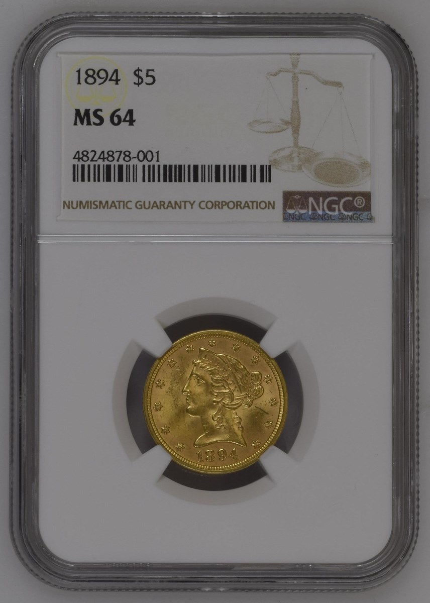 1894 $5 MS | Coin Explorer | NGC
