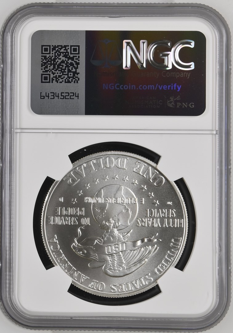 1991 D USO ANNIVERSARY S$1 MS | Coin Explorer | NGC