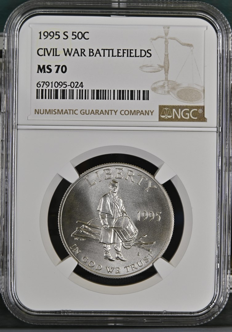 1995 S CIVIL WAR BATTLEFIELDS 50C MS | Coin Explorer | NGC