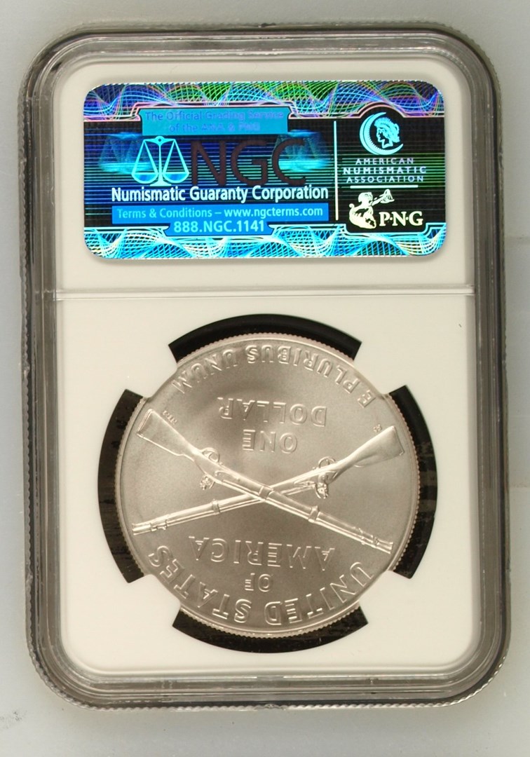 2012 W INFANTRY SOLDIER S$1 MS | Coin Explorer | NGC