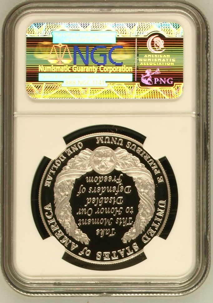 2010 W DISABLED VETERANS S$1 PF | Coin Explorer | NGC