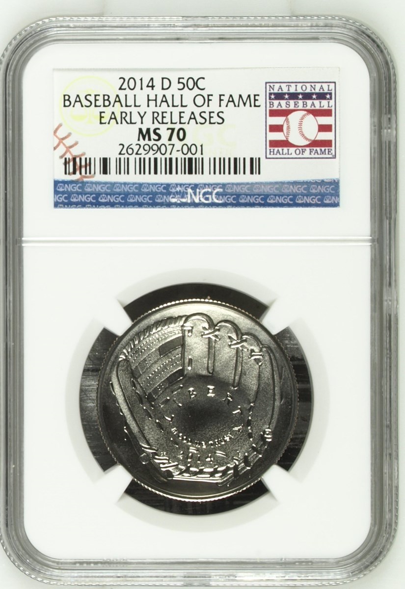 2014 D BASEBALL HALL OF FAME 50C MS | Coin Explorer | NGC