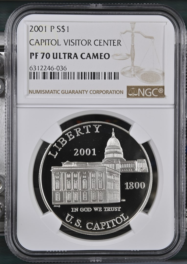 2001 P CAPITOL VISITOR CENTER S$1 PF | Coin Explorer | NGC