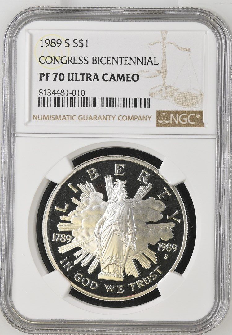 1989 S CONGRESS BICENTENNIAL S$1 PF | Coin Explorer | NGC