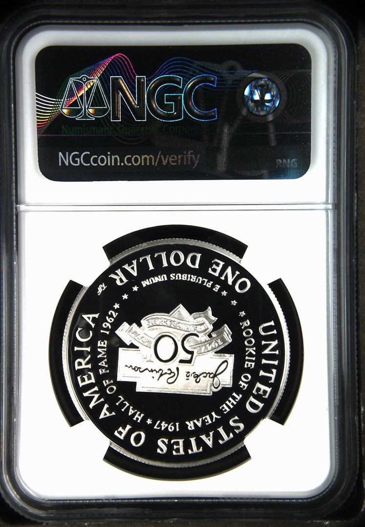 1997 S JACKIE ROBINSON S$1 PF | Coin Explorer | NGC
