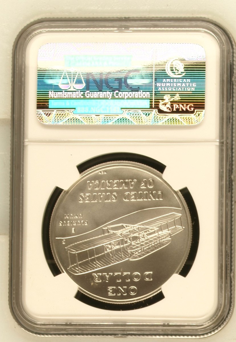 2003 P FIRST FLIGHT CENTENNIAL S$1 MS | Coin Explorer | NGC