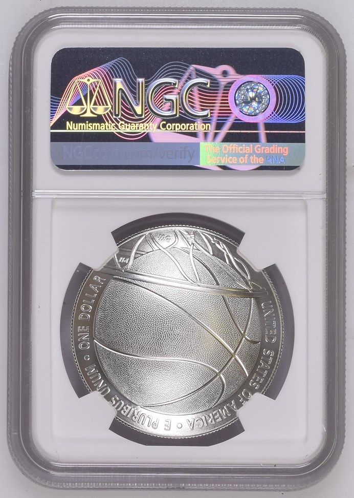 2020 P Basketball Hall of Fame S$1 MS | Coin Explorer | NGC