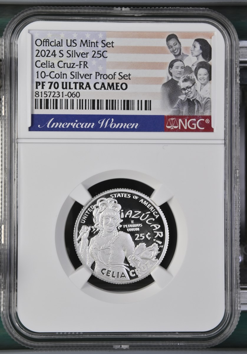 2024 S Silver Celia Cruz 25C PF | Coin Explorer | NGC