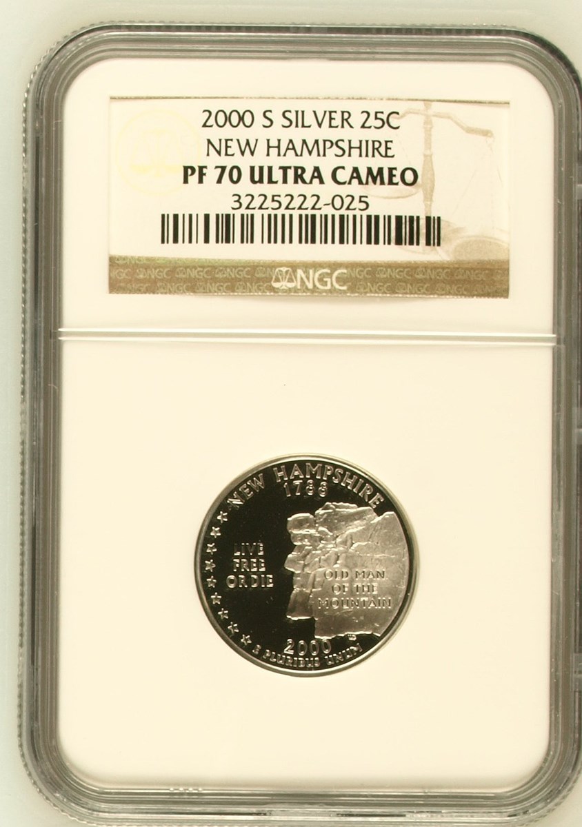 値下げ可 整備済完全動作品 National 旅カセ RX-2000 シルバー 2000-P 25c New Hampshire State Quarter SEVERE DIE WEAR DIE ERROR