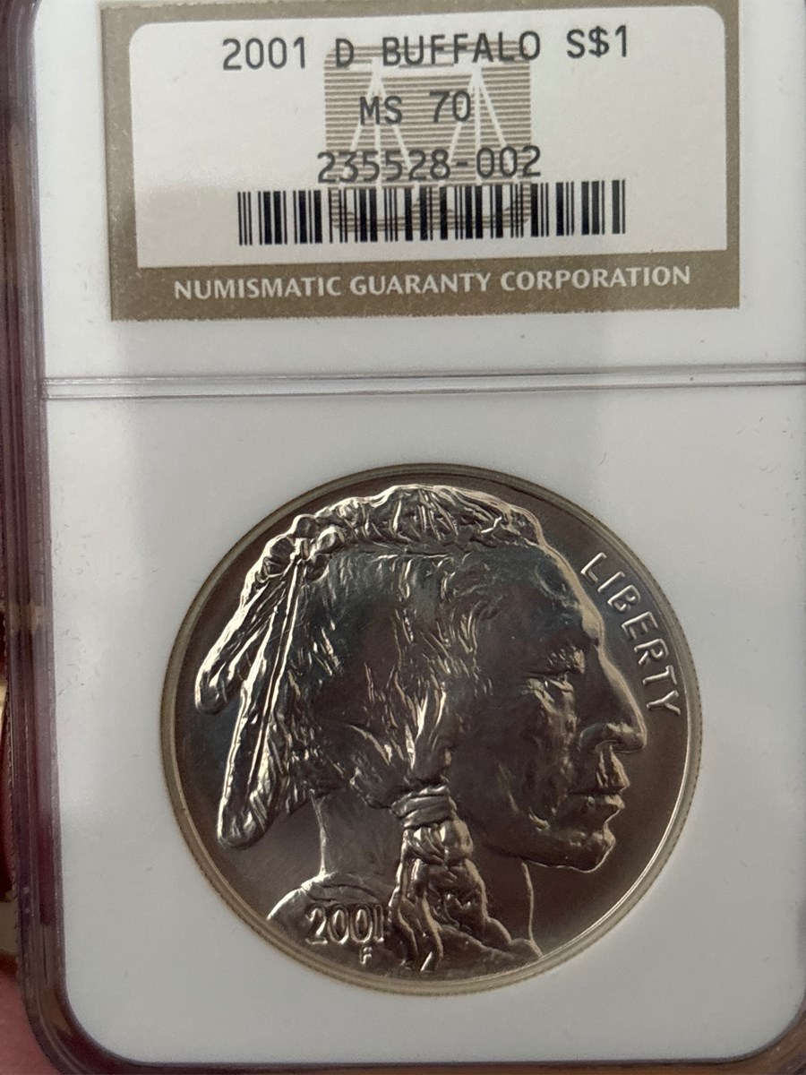 2001 D BUFFALO S$1 MS | Coin Explorer | NGC