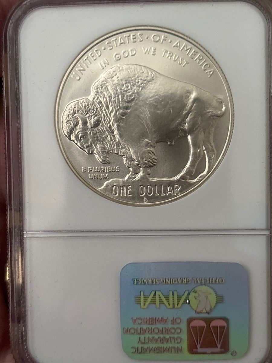 2001 D BUFFALO S$1 MS | Coin Explorer | NGC