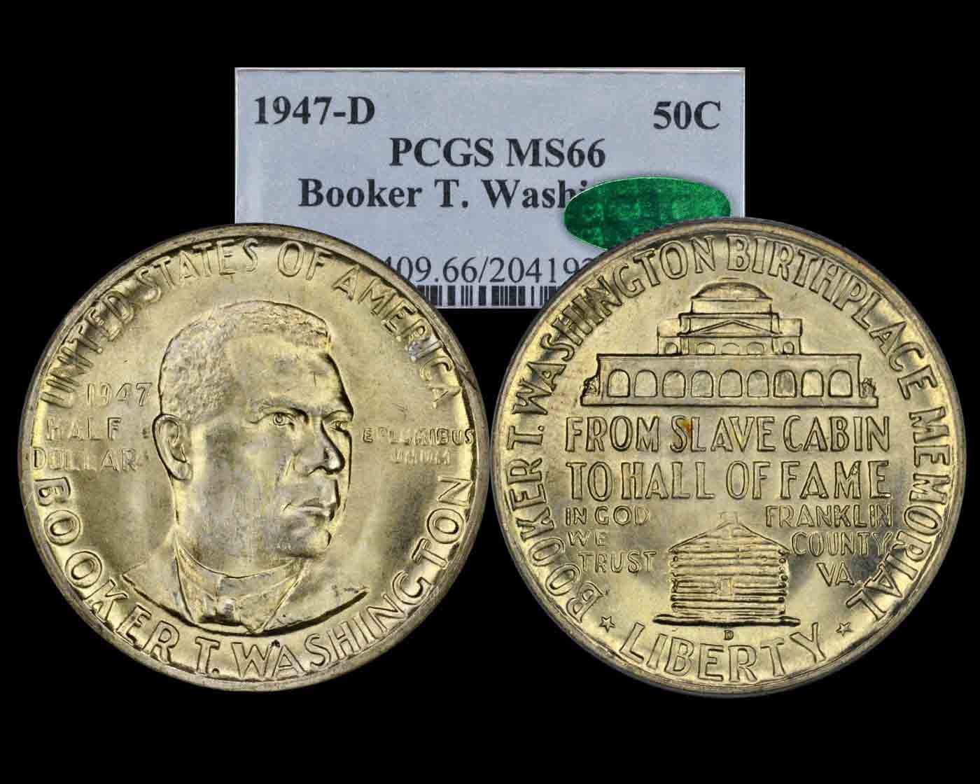1947 D BOOKER T. WASHINGTON 50C MS | Coin Explorer | NGC