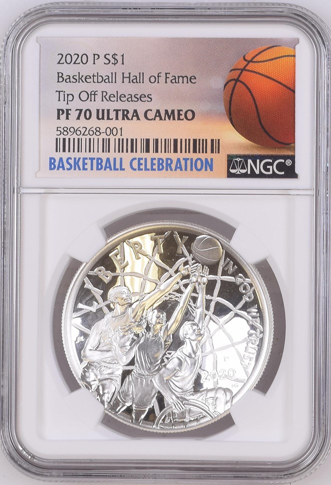 2020 P Basketball Hall of Fame S$1 PF | Coin Explorer | NGC