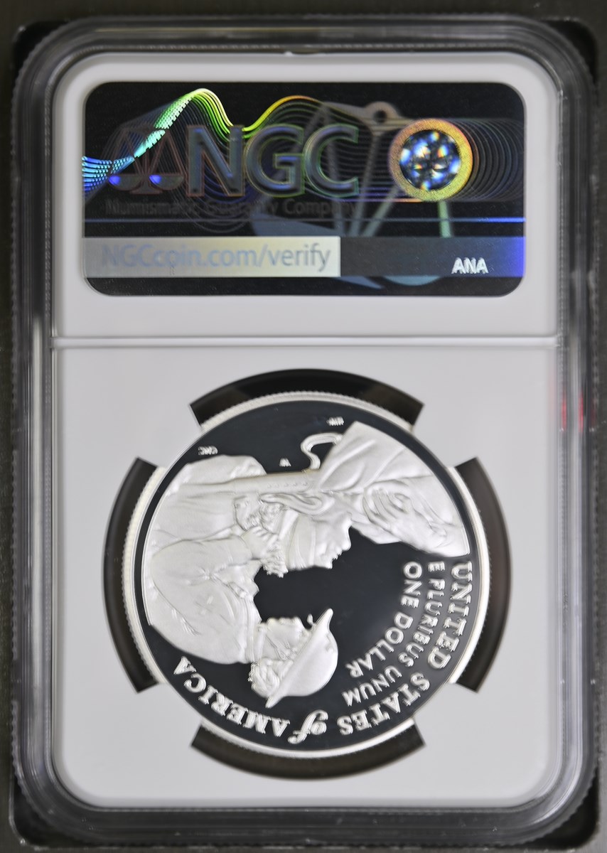 2022 W Purple Heart - Colorized S$1 PF | Coin Explorer | NGC