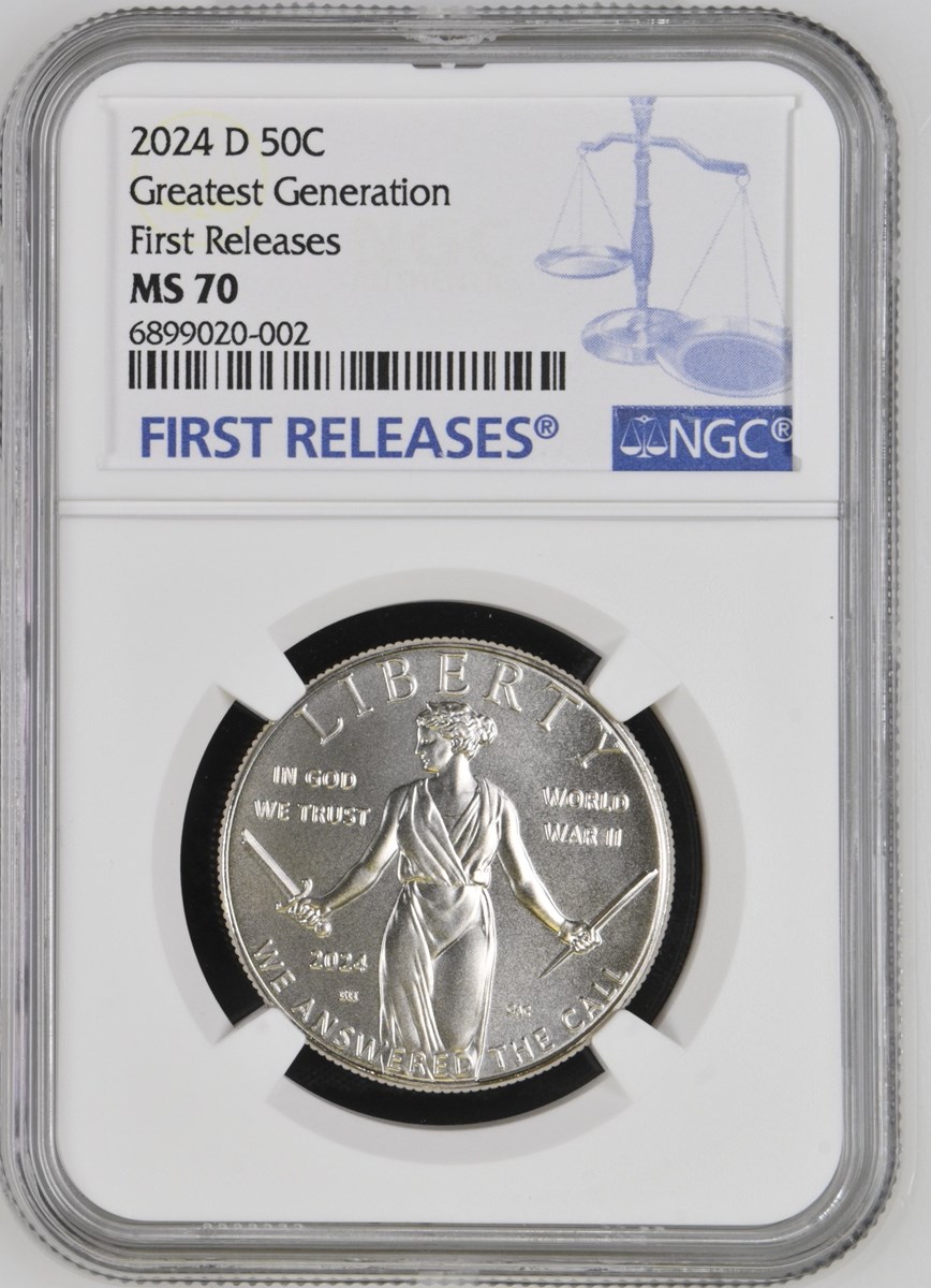 2024 D Greatest Generation 50C MS | Coin Explorer | NGC