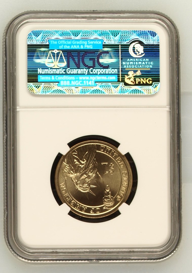 2008) SMS MONROE MISSING EDGE LETTERING $1 MS | Coin Explorer | NGC