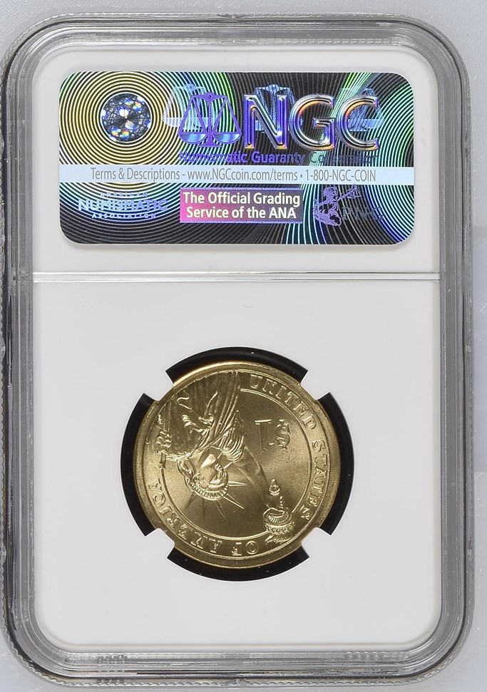 2008) SMS JACKSON MISSING EDGE LETTERING $1 MS | Coin Explorer | NGC