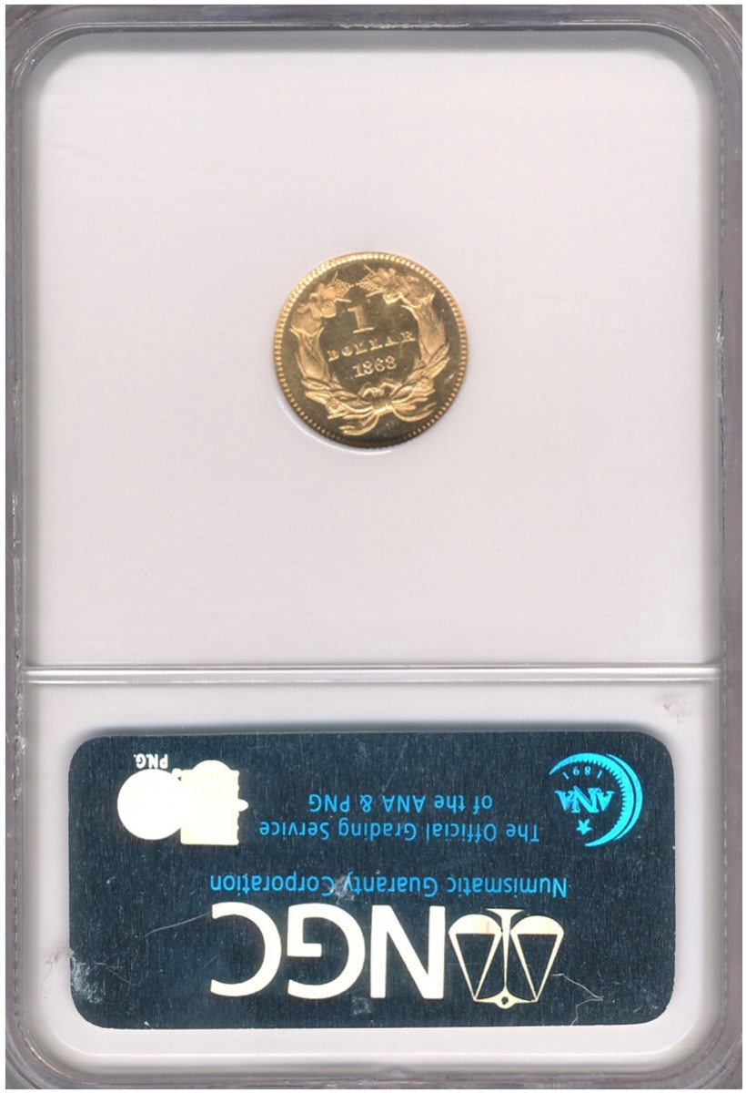 1868 G$1 MS | Coin Explorer | NGC
