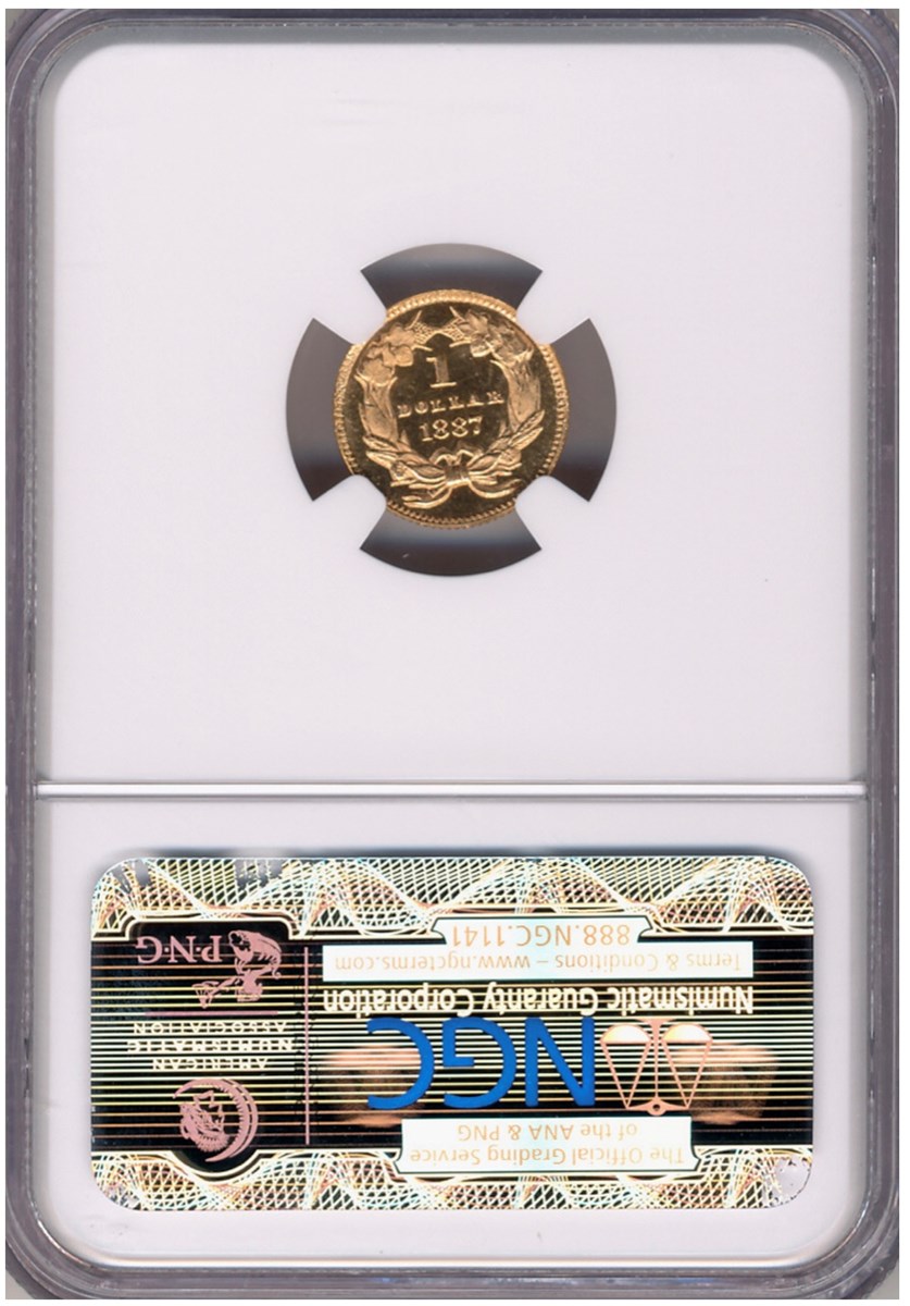 1887 G$1 MS | Coin Explorer | NGC