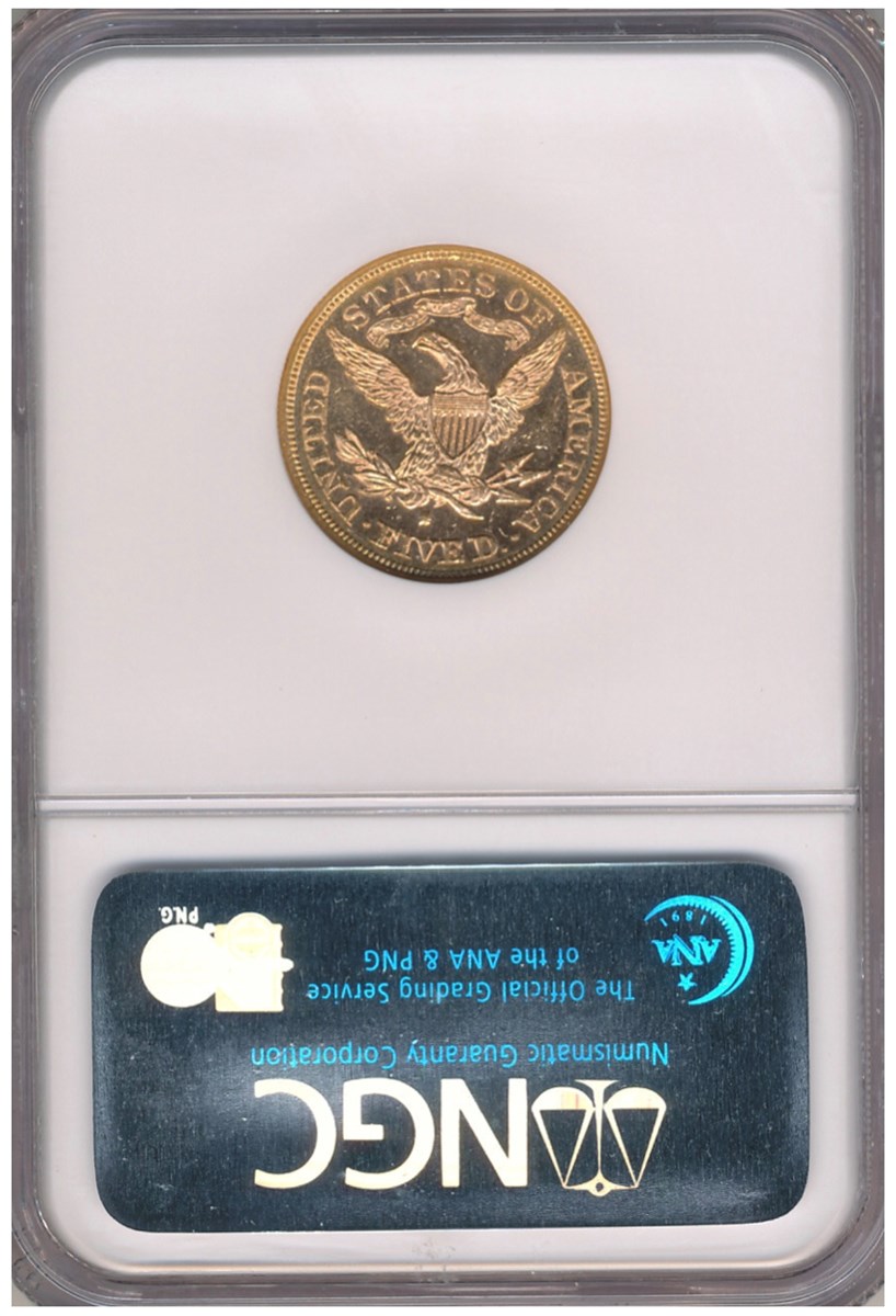 1880 S $5 MS | Coin Explorer | NGC