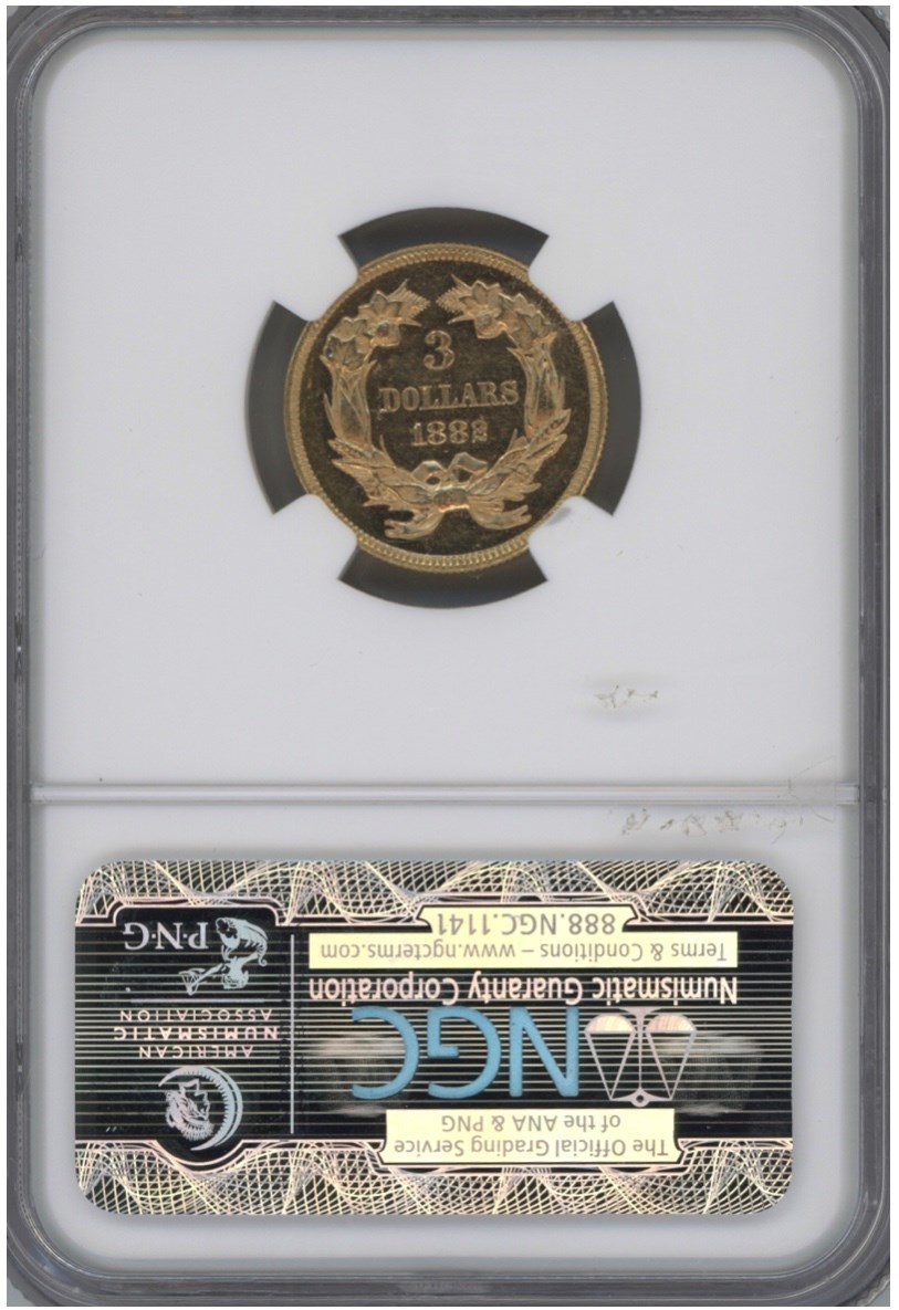 1882 $3 MS | Coin Explorer | NGC