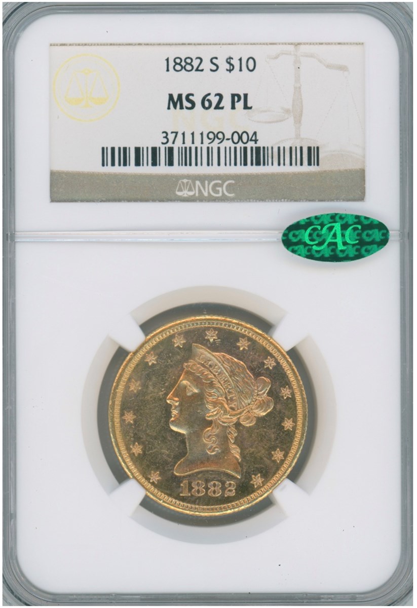 NGC Grade MS 63 1882 Year Morgan US Dollars (1878-1921) for sale