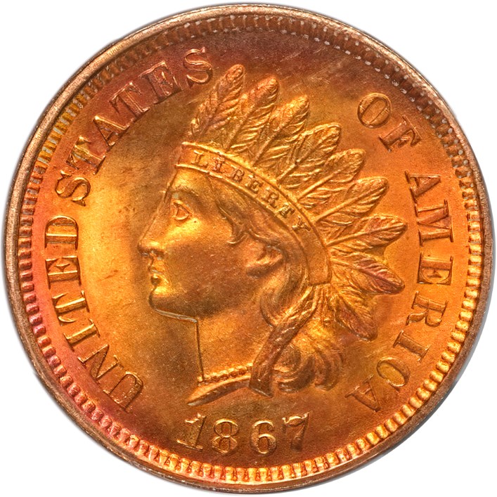 1867 1C MS | Coin Explorer | NGC