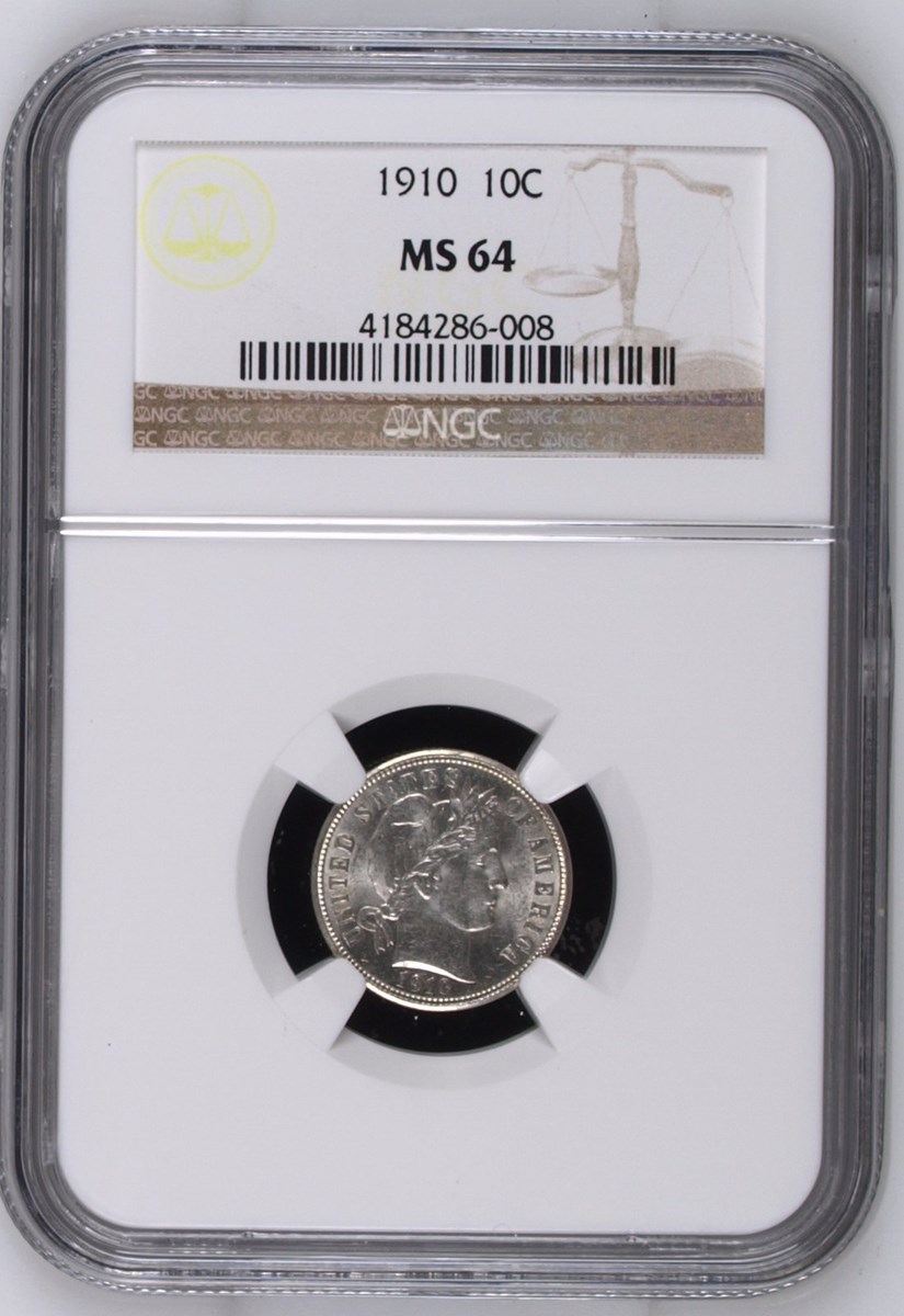 1910 10C MS | Coin Explorer | NGC