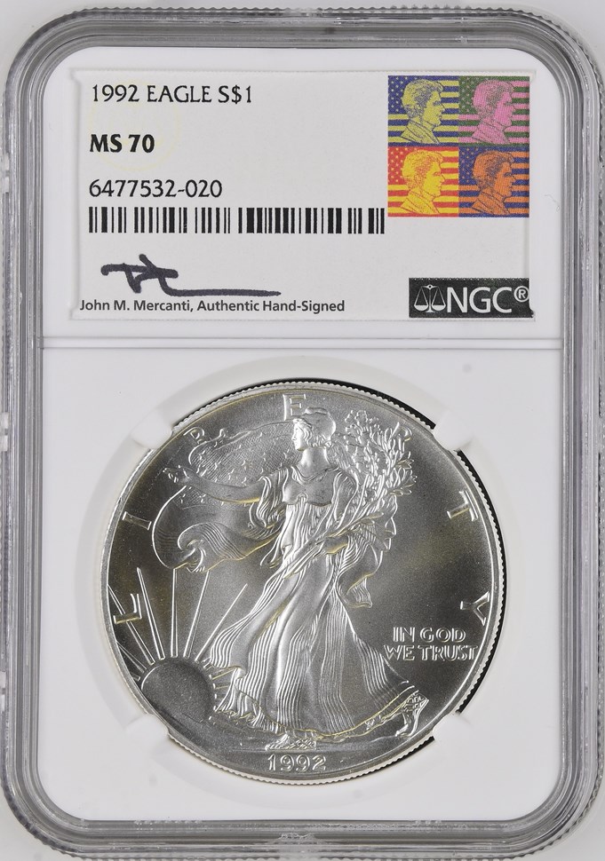1992 EAGLE S$1 MS | Coin Explorer | NGC