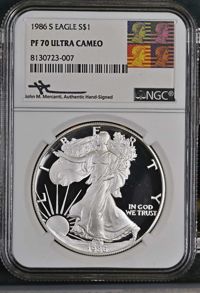 1986 S EAGLE S$1 PF | Coin Explorer | NGC
