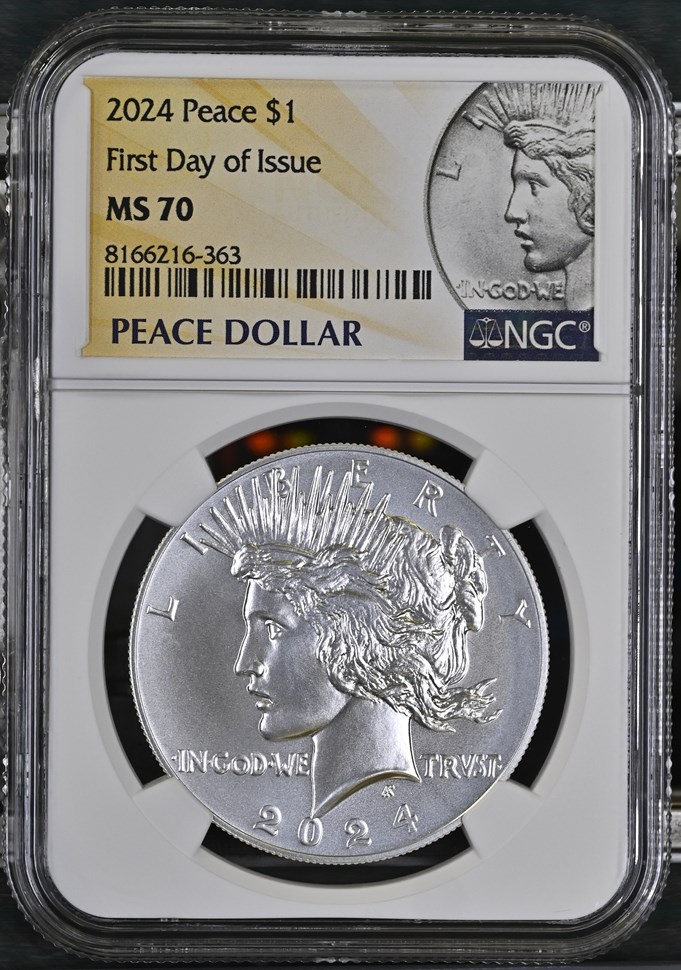 2024 Peace $1 MS | Coin Explorer | NGC 2024 Peace $1 MS | Coin Explorer | NGC