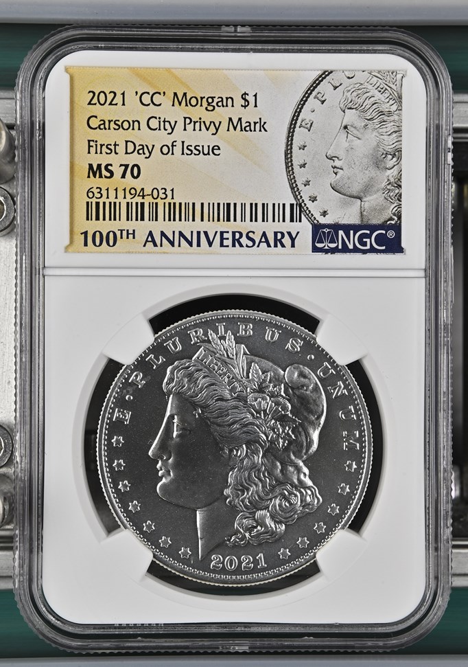 2021 'CC' Morgan Carson City Privy Mark $1 MS | Coin Explorer | NGC