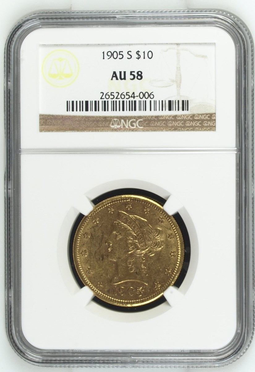 1905 S $10 MS | Coin Explorer | NGC