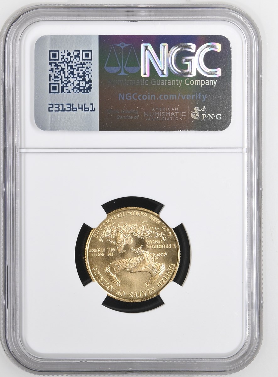 1999 W EAGLE WITH W G$10 MS | Coin Explorer | NGC