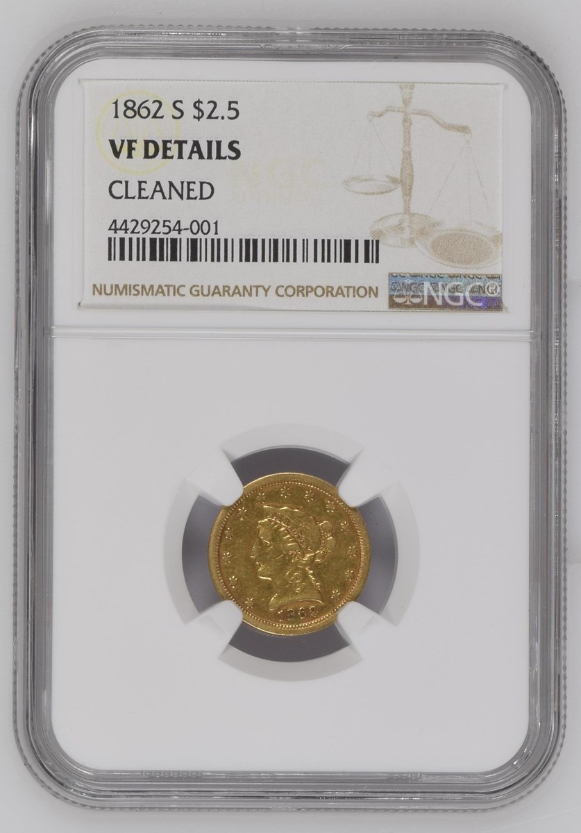 1862 S $2.5 MS | Coin Explorer | NGC