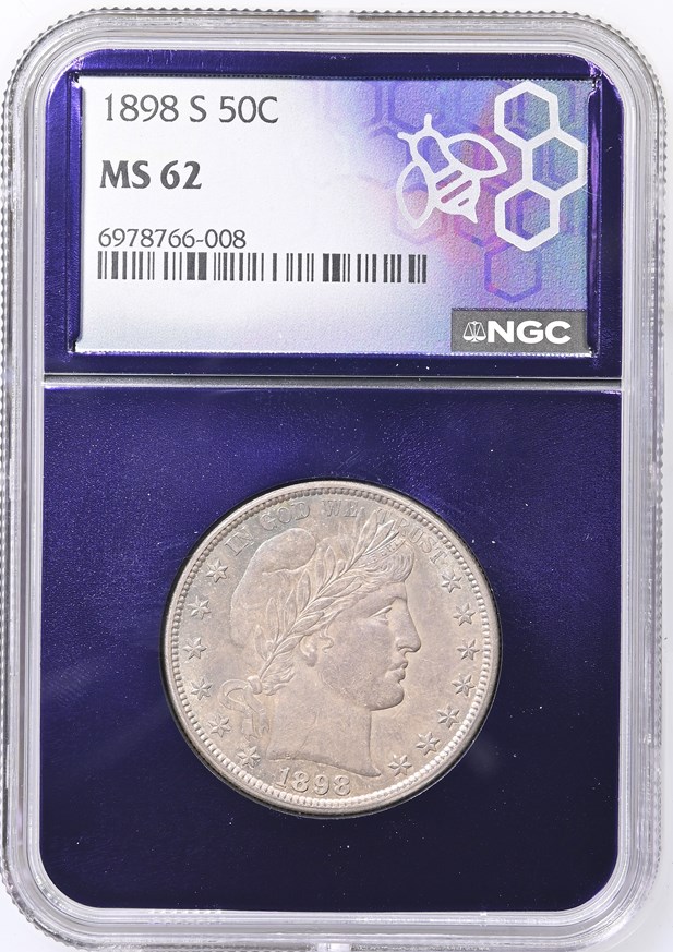 1898 S 50C MS | Coin Explorer | NGC