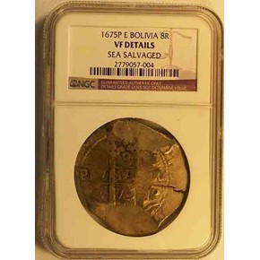 Santa Maria de la Consolación that sank in 1681. Coin Details - Davy