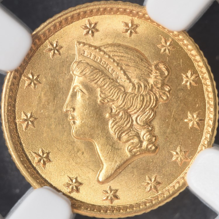 1854 TYPE 1 G$1 MS | Coin Explorer | NGC