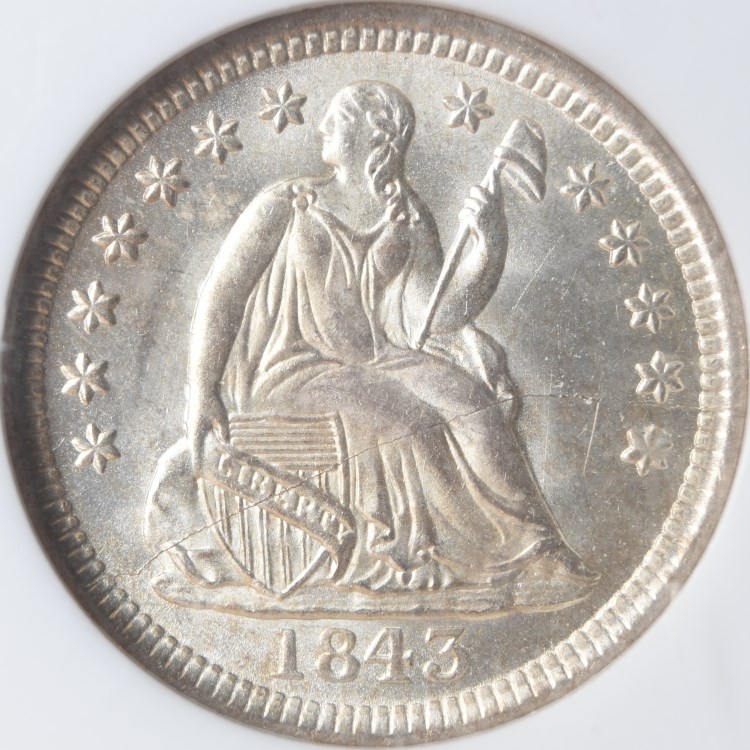 1843 H10C MS | Coin Explorer | NGC