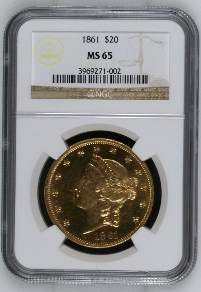 1861 N.S. 1/2C XF detail NGC 1861 .5 PF | Coin Explorer | NGC