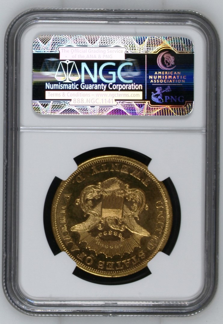 1861 $20 MS | Coin Explorer | NGC