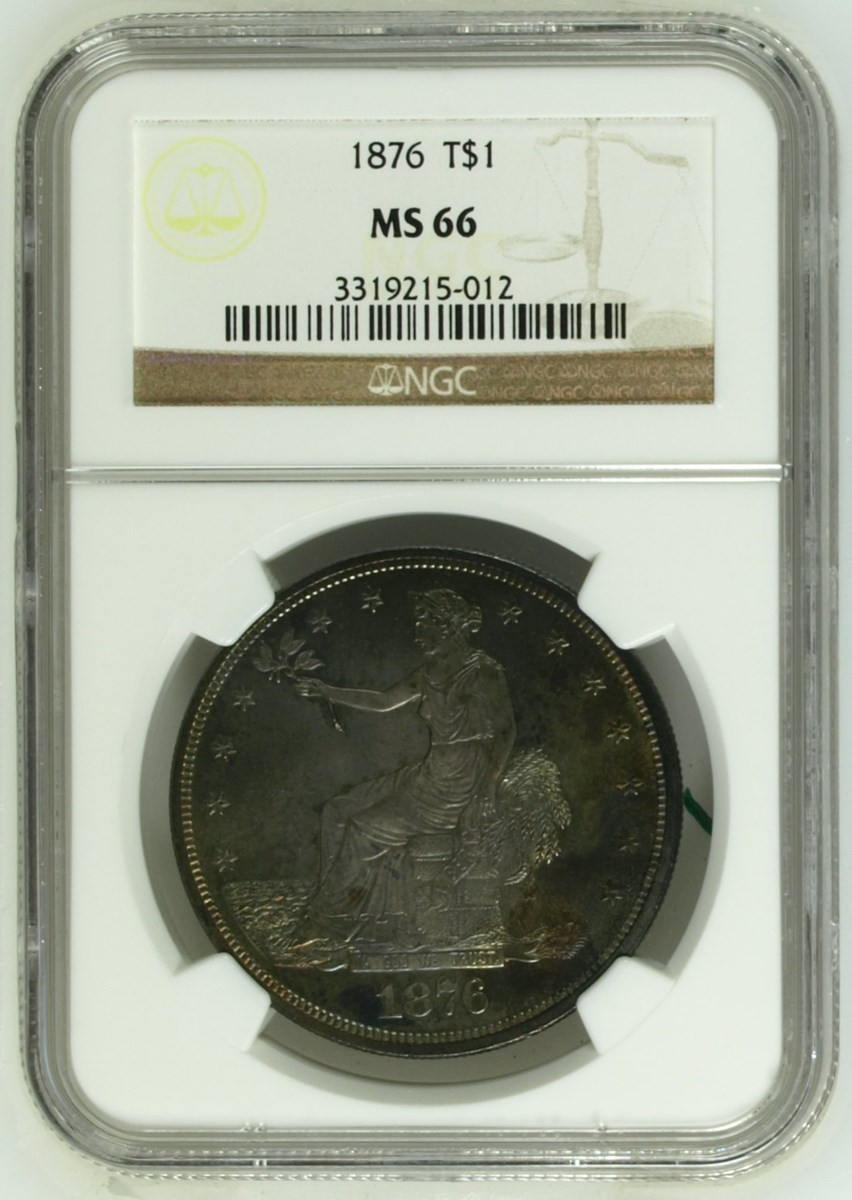 1876 T$1 MS | Coin Explorer | NGC
