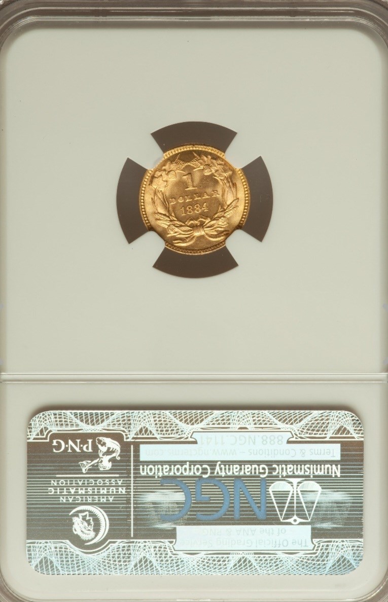 1884 G$1 MS | Coin Explorer | NGC